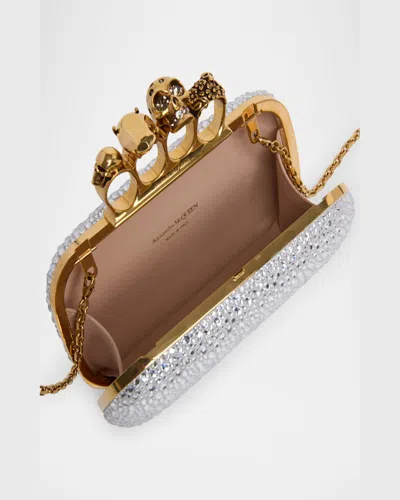 Alexander Mcqueen Mcqueen 'knuckle' Clutch In Silver