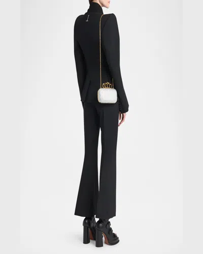 Alexander Mcqueen Mcqueen 'knuckle' Clutch In Silver