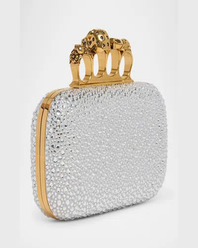Alexander Mcqueen Mcqueen 'knuckle' Clutch In Silver