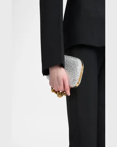 Alexander Mcqueen Mcqueen 'knuckle' Clutch In Silver