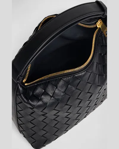 Bottega Veneta Women Wallace Leather Shoulder Bag With Intrecciato Motif In Sapele