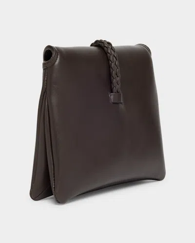 Bottega Veneta Small Liberta Leather Shoulder Bag In 2190 Fondant-m Brass