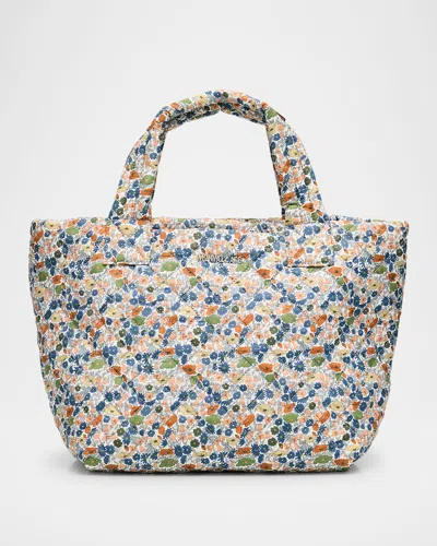 Mz Wallace Metro Deluxe Flower Quilted Tote Bag In Poppy Forest