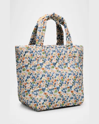 Mz Wallace Metro Deluxe Flower Quilted Tote Bag In Poppy Forest