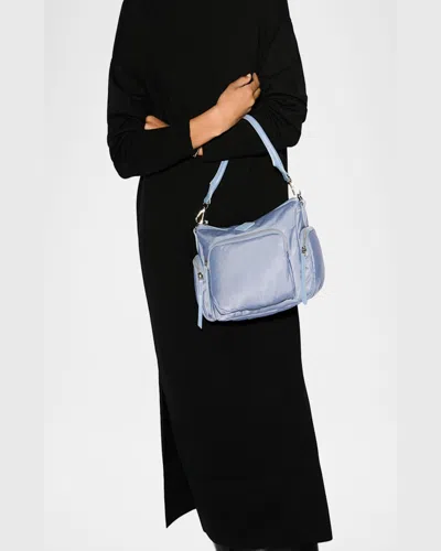 Mz Wallace Chelsea Small Crossbody Bag In Stone Blue