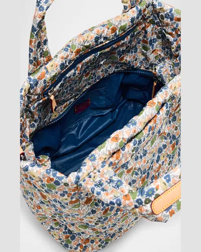 Mz Wallace Metro Deluxe Flower Quilted Tote Bag In Poppy Forest
