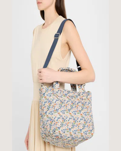 Mz Wallace Metro Deluxe Flower Quilted Tote Bag In Poppy Forest