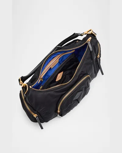 Mz Wallace Chelsea Medium Zip Shoulder Bag In Black