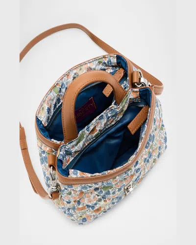 Mz Wallace Astor Mini Floral-print Quilted Top-handle Bag In Poppy Forest