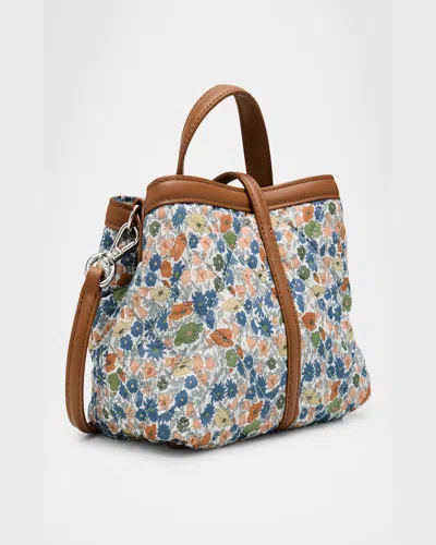 Mz Wallace Astor Mini Floral-print Quilted Top-handle Bag In Poppy Forest