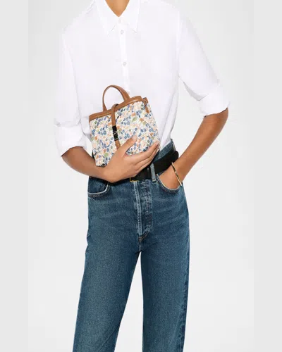 Mz Wallace Astor Mini Floral-print Quilted Top-handle Bag In Poppy Forest