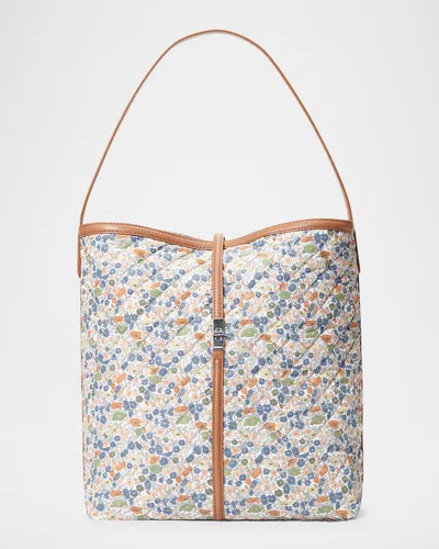 Mz Wallace Astor Floral-print Quilted Hobo Shoulder Bag In Poppy Forest