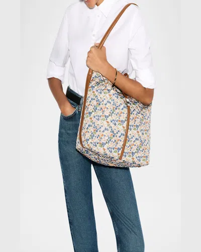 Mz Wallace Astor Floral-print Quilted Hobo Shoulder Bag In Poppy Forest