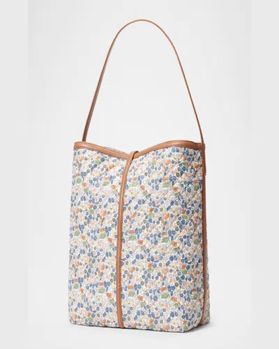 Mz Wallace Astor Floral-print Quilted Hobo Shoulder Bag In Poppy Forest