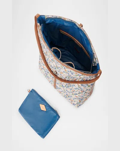 Mz Wallace Astor Floral-print Quilted Hobo Shoulder Bag In Poppy Forest