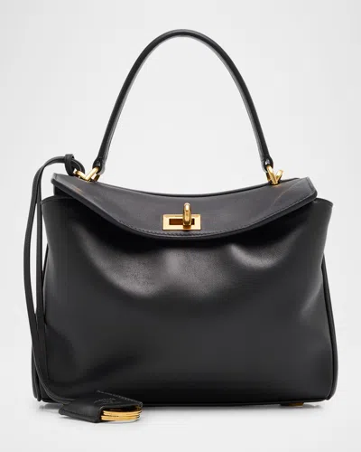 Balenciaga Rodeo Mini Calfskin Shoulder Bag In Black