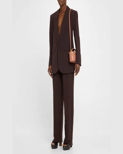 Saint Laurent Gabby Mini Vanity Case In Quilted Leather With Gold Hardware In Strong Moss