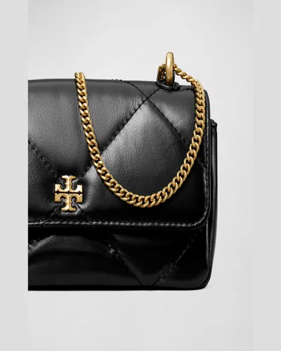 Tory Burch Kira Mini Diamond Quilted Leather Crossbody Bag In Soft Pink