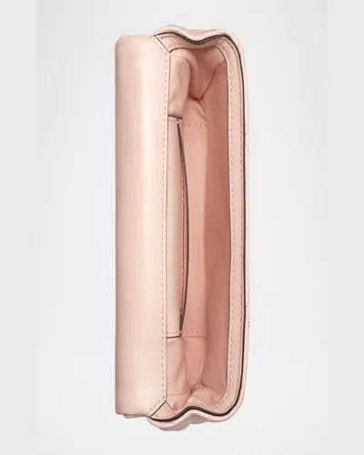 Tory Burch Kira Mini Diamond Quilted Leather Crossbody Bag In Soft Pink