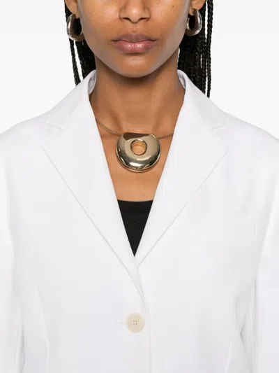 Montedoro Twill-weave Blazer In White