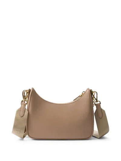 Prada Re-edition 2005 Saffiano Leather Shoulder Bag In Brown