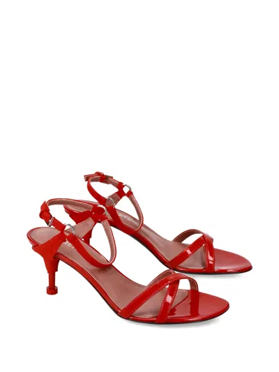 Premiata 60mm Crossed Sandals In Red