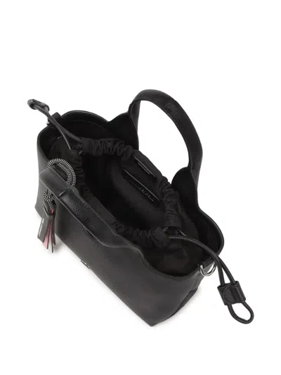 Karl Lagerfeld Ikon Grainy Soft Small Tote In Black