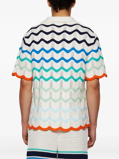 Casablanca Gradient Wave Shirt In White