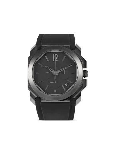 Pre-owned Bvlgari Octo L'originale 41mm In Black
