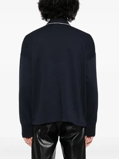 Bode Uniform Cardigan In Blau