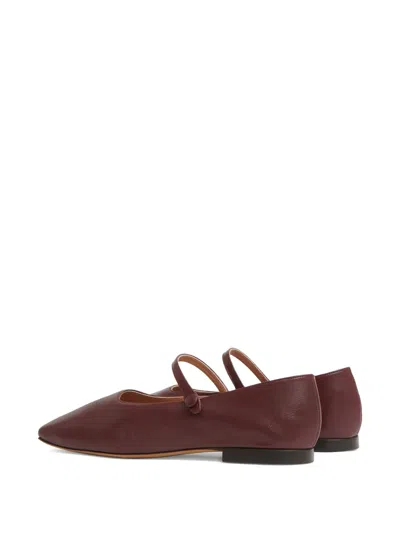 Mansur Gavriel Square Toe Mary Jane In Pomegranate