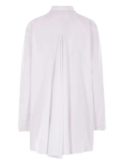 Aspesi Pleated-back Shirt In Weiss