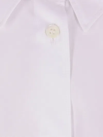 Aspesi Pleated-back Shirt In Weiss