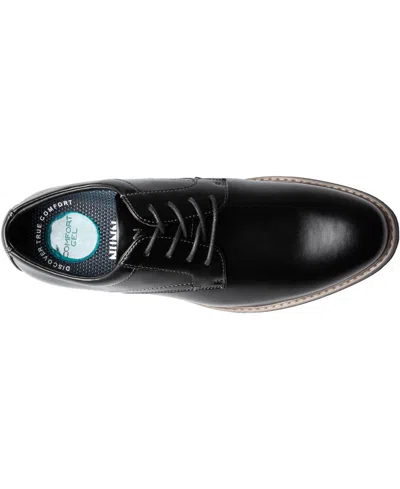 Nunn Bush Mens Lace Up Almond Toe Oxfords In Black