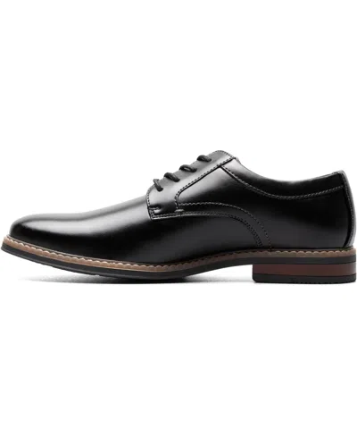 Nunn Bush Mens Lace Up Almond Toe Oxfords In Black