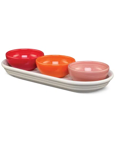 Fiesta Sunset Horizon Mixed Colors 4 Pc. Condiment Set In Sunset Horizon Mixed Colors