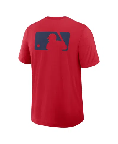 Nike Men's Red Los Angeles Angels Authentic Collection Early Work Tri-blend Performance T-shirt In Red