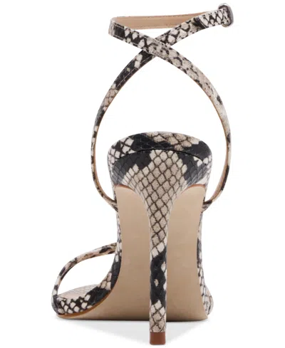 Steve Madden Ankle Strap Stiletto Sandal In Snake Multi