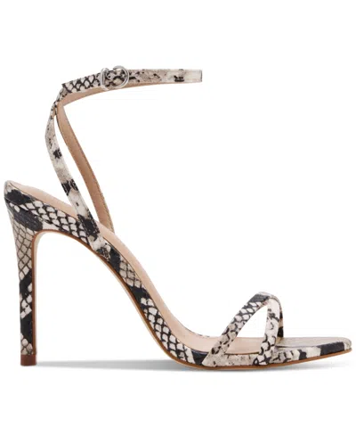 Steve Madden Ankle Strap Stiletto Sandal In Snake Multi