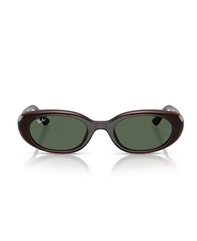 Ray Ban Unisex Standard Sunglasses, Rb4441d In Transparent Brown