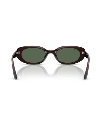 Ray Ban Unisex Standard Sunglasses, Rb4441d In Transparent Brown