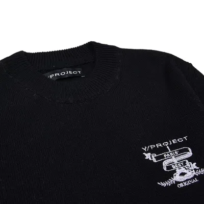 Y/project Long-sleeved Sweater In Black