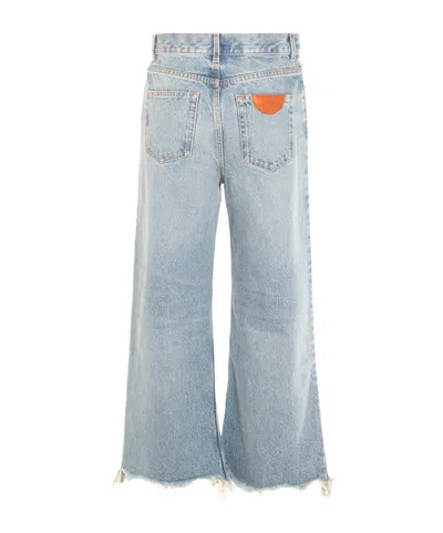 Chloé Light Blue High Waist Jeans In Ice-blue