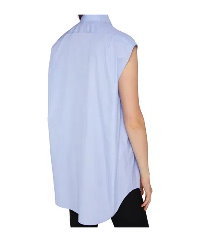 Moschino Belt Loops, Pockets And Button Closure. In Blue