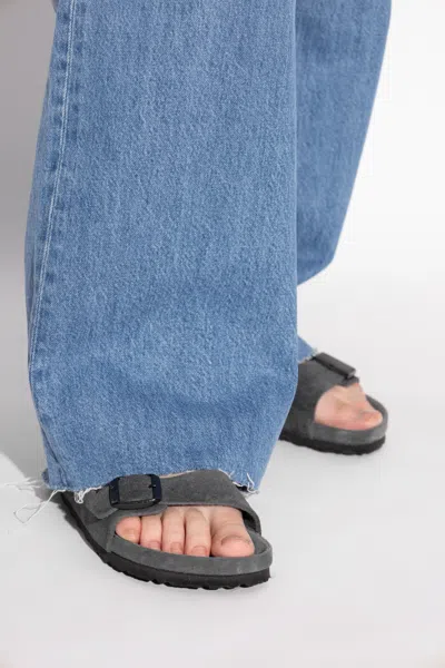 Birkenstock Arizona Essentials Womens Slip On Waterproof Footbed Sandals In Animal Print