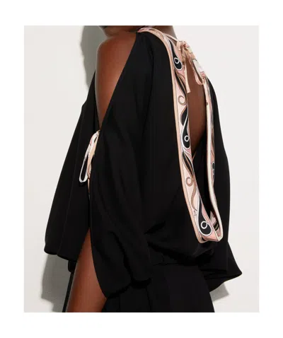 Pucci Patterned Top In Black