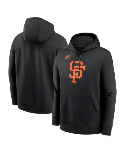 Nike Black San Francisco Giants Cooperstown Collection Logo Club Pullover Hoodie