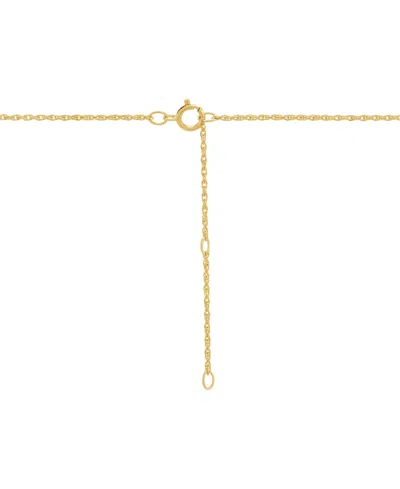 Macy's Lab-created Ruby (1/4 Ct. T.w.) & Diamond Accent Mom Heart Pendant Necklace In 14k Yellow Gold-plate In Ruby