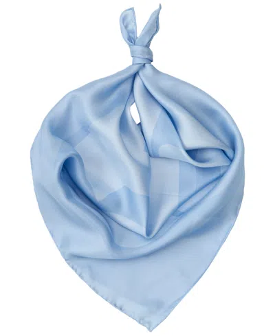 Ralph Lauren Printed Logo Square Scarf In Cornflower Blue