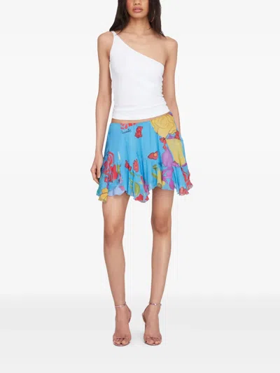 Donde Esteban X Valentino Cortazar Cielo Mini Skirt In Blue